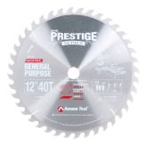 PR1240 Carbide Tipped Prestige® General Purpose 12 Inch Dia 40T ATB, 18 Deg, 1 Inch Bore