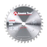 RA1236 Carbide Tipped Radial Arm 12 Inch Dia x 36T ATB, 0 Deg, 1 Inch Bore Circular Saw Blade