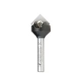 RC-45711-M In-Tech Insert Carbide V Groove 90 Deg x 17.6mm Dia x 8.5mm x 6mm Shank Single Flute Router Bit