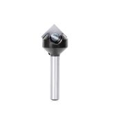 RC-45711 In-Tech Insert Carbide V Groove 90 Deg x 11/16 D x 21/64 CH x 1/4 Inch SHK Single Flute Router Bit