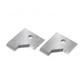 RCK-290 Pair of Solid Carbide Insert Knives 45 Degree Angle for Double Rounding & Chamfering System RC-2212
