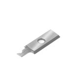 RCK-430 Solid Carbide Insert 1.5mm - 2.5mm Cut & Quad Chamfer Knife for In-Groove System