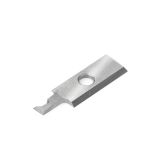 RCK-433 Solid Carbide Insert 2.3mm - 3.3mm Cut & Quad Chamfer Knife for In-Groove System