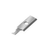 RCK-435 Solid Carbide Insert 3.3mm - 4.3mm Cut & Quad Chamfer Knife for In-Groove System