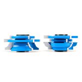 SC446 2-Piece Carbide Tipped 3-Wing Stile & Rail Bead Cabinet Door 2-11/16 Dia x 1 x 9/32 Radius x 1/2 & 3/4 Bore  Shaper Cutter Set for 3/4 Material
