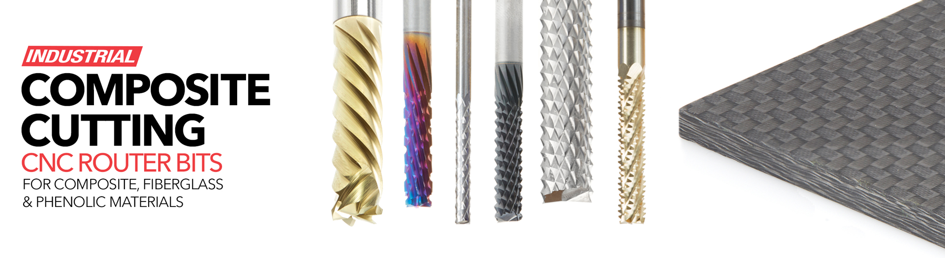 Composite, Fiberglass &amp; Phenolic Cutting CNC Router Bits 