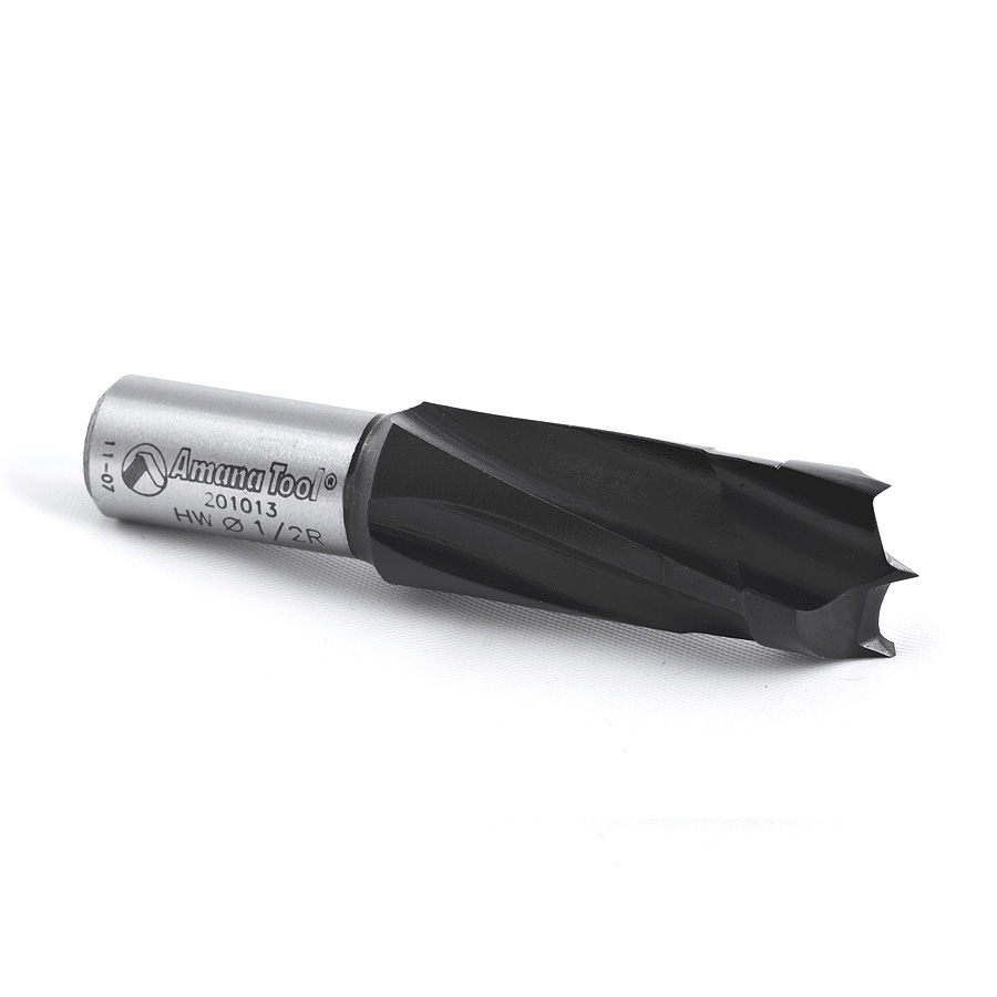 201013 Carbide Tipped Brad Point Boring Bit R/H 1/2 Dia x 57mm Long x 10mm Shank
