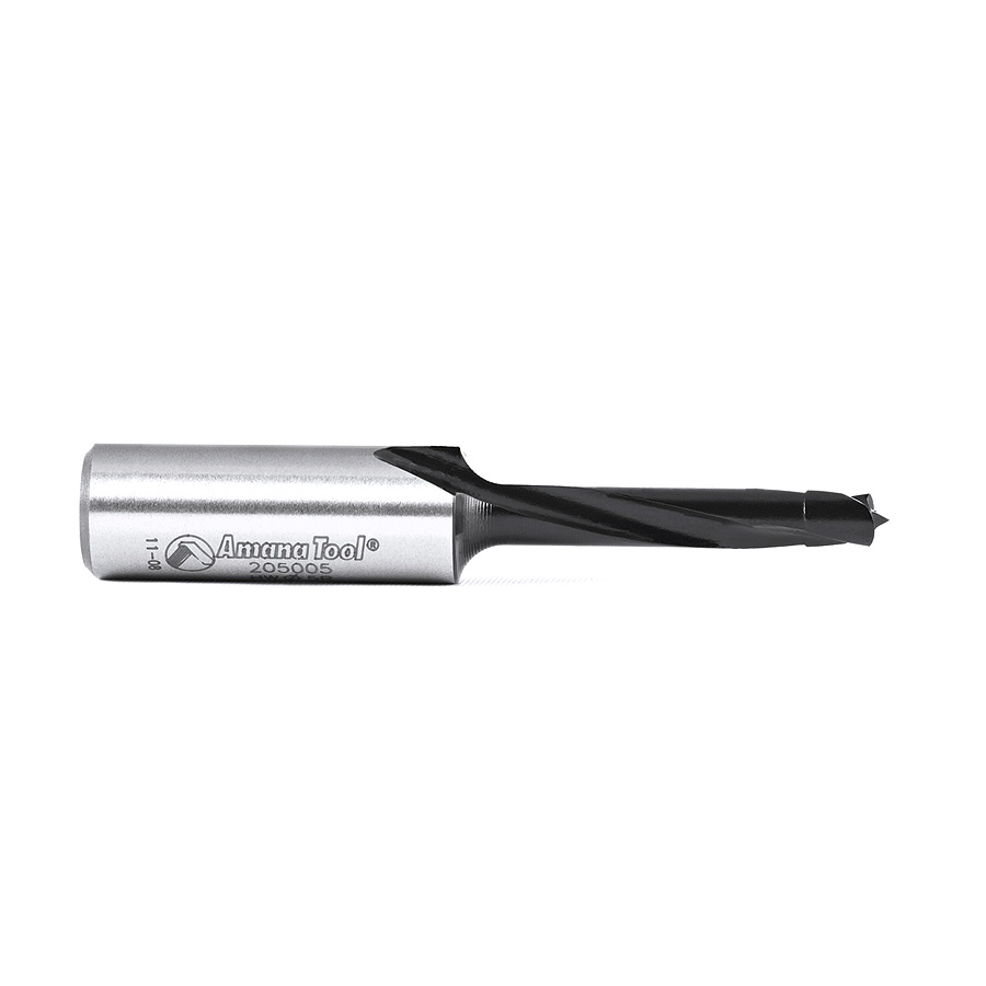 205005 High Performance Ditec™ Carbide Tipped Brad Point Boring Bit R/H 5mm Dia x 57mm Long x 10mm Shank