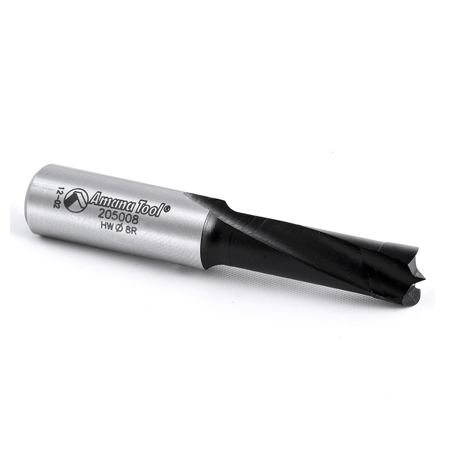 205008 High Performance Ditec™ Carbide Tipped Brad Point Boring Bit R/H 8mm Dia x 57mm Long x 10mm Shank
