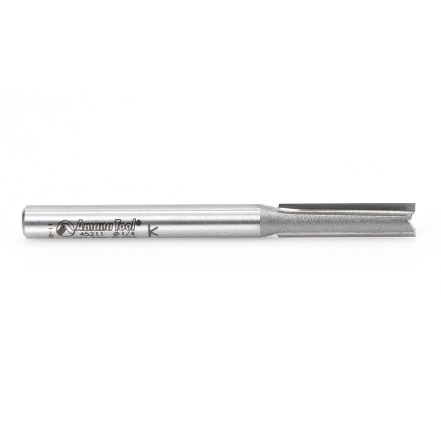 45211 Carbide Tipped Straight Plunge High Production 1/4 Dia x 1 Inch x 1/4 Shank