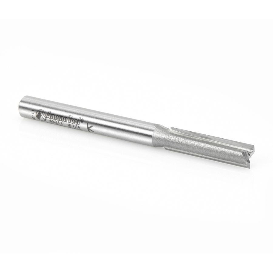 45211 Carbide Tipped Straight Plunge High Production 1/4 Dia x 1 Inch x 1/4 Shank