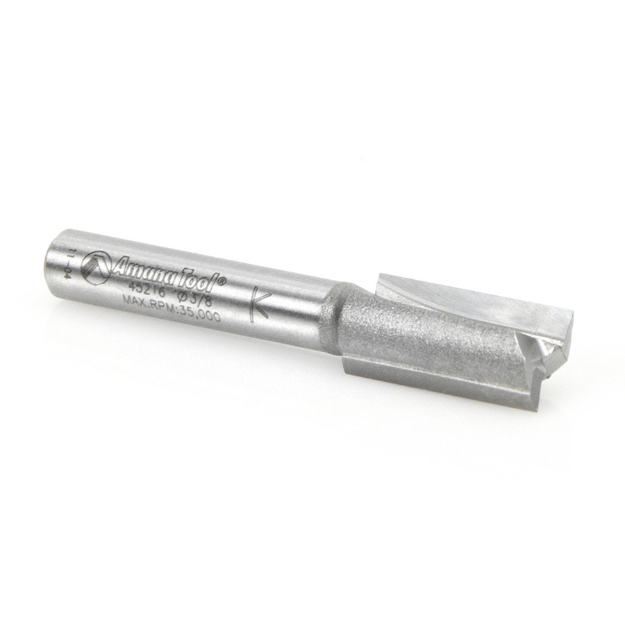 45216 Carbide Tipped Straight Plunge High Production 3/8 Dia x 3/4 x 1/4 Inch Shank