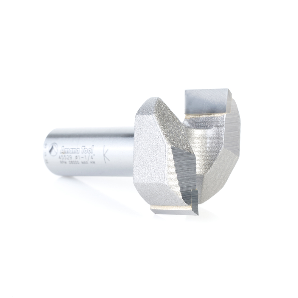 45529 Carbide Tipped Spoilboard Surfacing, Rabbeting, Flycutter, Slab Leveler, Surface Planer & Flattening 1-1/4 Dia x 9/16 x 1/2 Inch Shank Router Bit