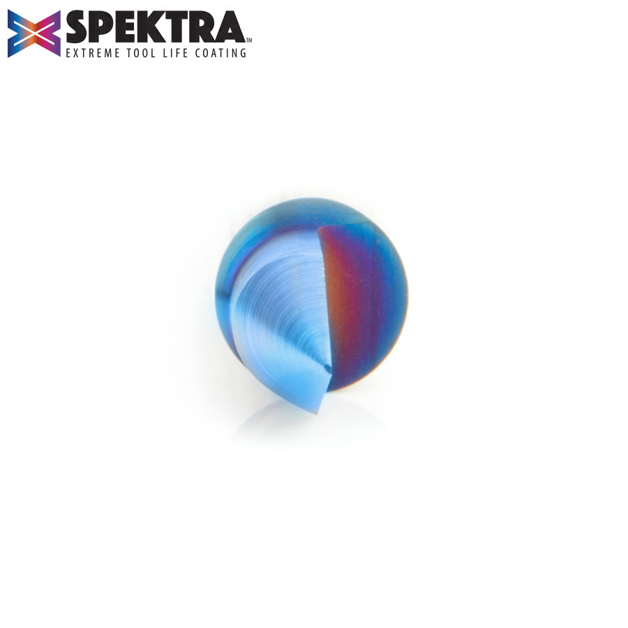 45620-K Solid Carbide 30 Degree Engraving 0.0108 Tip Width x 1/4 Inch Shank Signmaking Spektra™ Extreme Tool Life Coated Router Bit