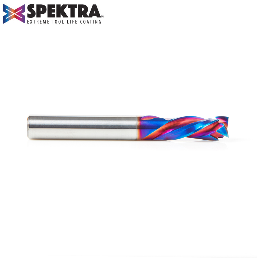 46011-K CNC Solid Carbide Spektra™ Extreme Tool Life Coated Compression Spiral 3 Flute x 3/8 Dia x 7/8 x 3/8 Shank