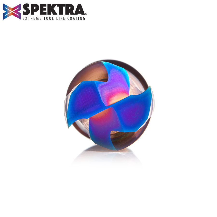 46019-K CNC Solid Carbide Spektra™ Extreme Tool Life Coated Mortise Compression Spiral 1/2 Dia x 1 Inch x 1/2 Shank
