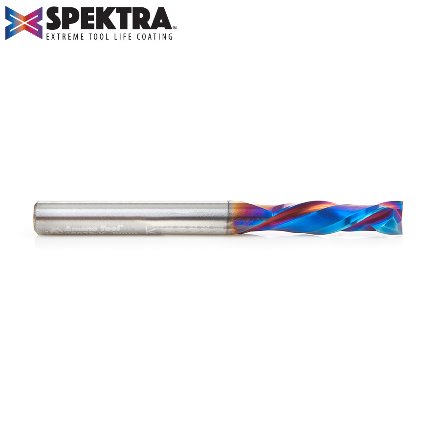 46025-K CNC Solid Carbide Spektra™ Extreme Tool Life Coated Mortise Compression Spiral 6mm Dia x 22mm x 6mm Shank