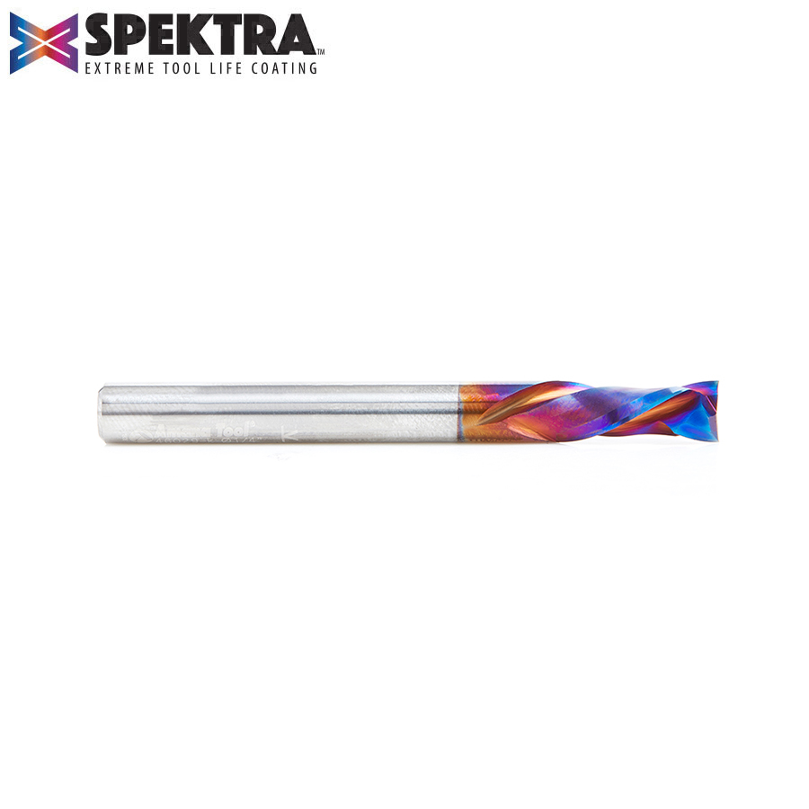 46029-K CNC Solid Carbide Spektra™ Extreme Tool Life Coated Mortise Compression Spiral 1/4 Dia x 5/8 Inch x 1/4 Shank