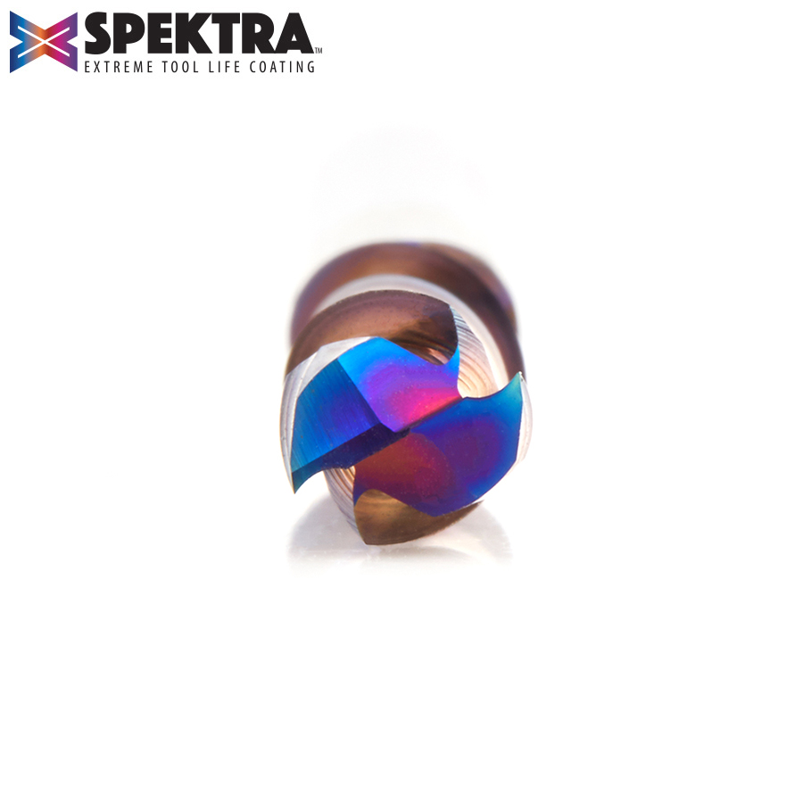 46033-K CNC Solid Carbide Spektra™ Extreme Tool Life Coated Mortise Compression Spiral 1/4 Dia x 7/8 Inch x 1/4 Shank