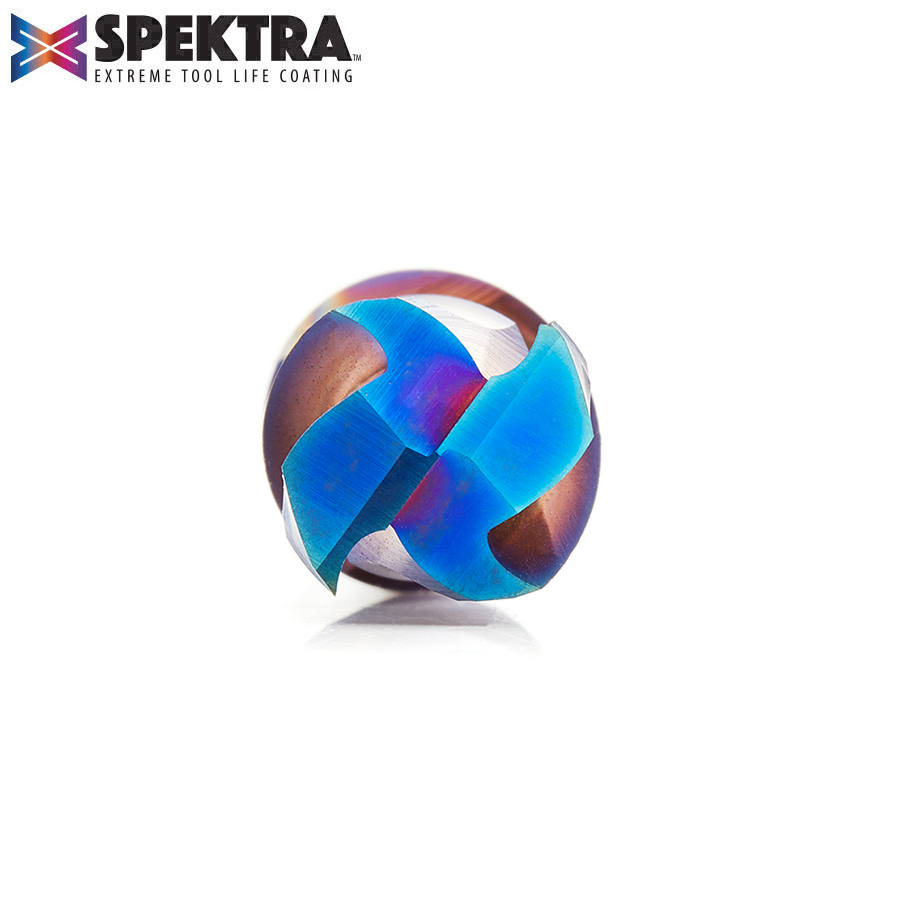 46034-K CNC Solid Carbide Spektra™ Extreme Tool Life Coated Mortise Compression Spiral 1/2 Dia x 1 Inch x 1/2 Shank