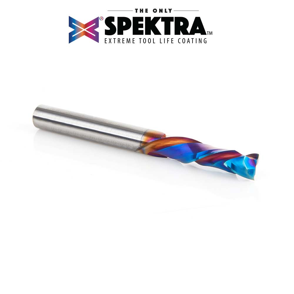 46175-K CNC Solid Carbide Spektra™ Extreme Tool Life Coated Compression Spiral 6mm Dia x 25mm x 6mm Shank