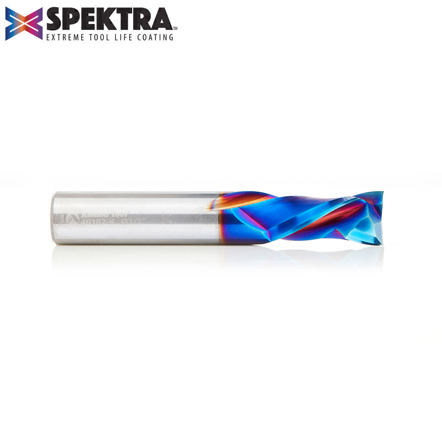 46182-K CNC Solid Carbide Spektra™ Extreme Tool Life Coated Compression Spiral 1/2 Dia x 1 x 1/2 Inch Shank