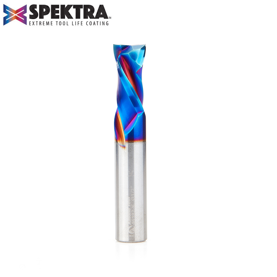 46182-K CNC Solid Carbide Spektra™ Extreme Tool Life Coated Compression Spiral 1/2 Dia x 1 x 1/2 Inch Shank