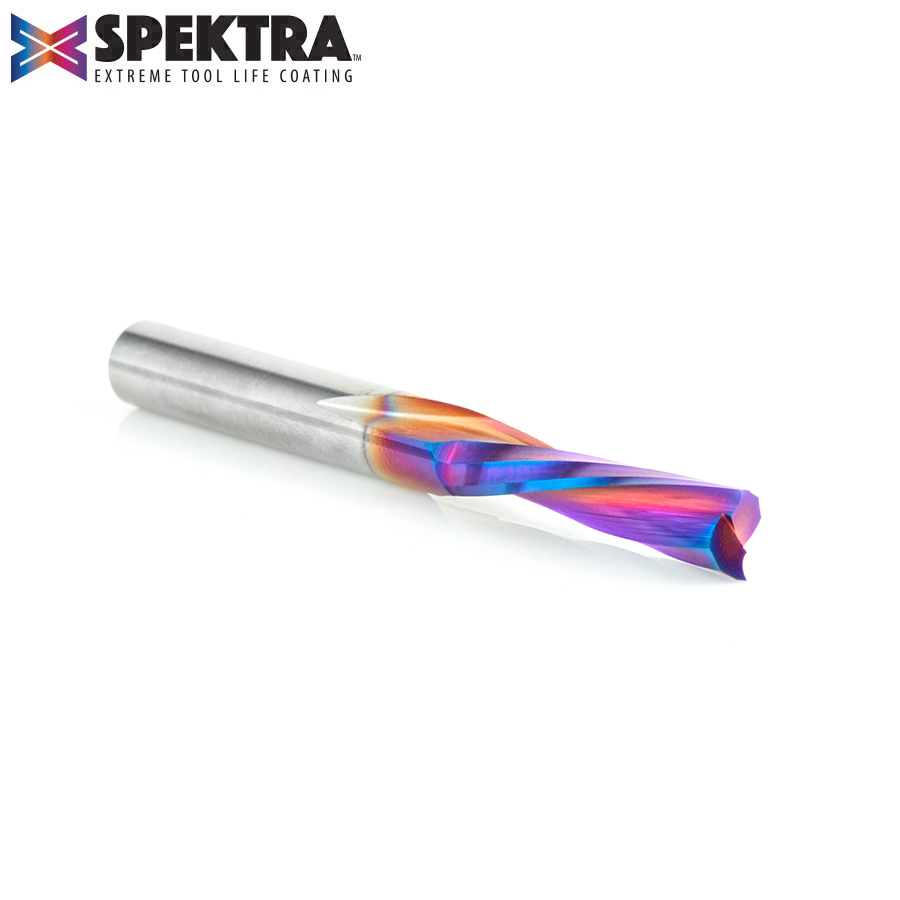 46348 Solid Carbide Spiral Plunge For Solid Wood 1/4 Dia x 1 4 Shank Amana Tool 46348 Solid Carbide Spiral Plunge For Solid Wood 1/4 Dia x 1 4 Shank Amana Tool