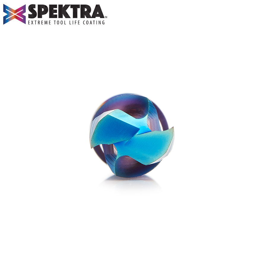 46395-K CNC Solid Carbide Spektra™ Extreme Tool Life Coated Mortise Compression Spiral 3/8 Dia x 1-1/16 Inch x 3/8 Shank