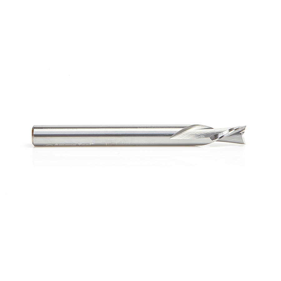 46437 Solid Carbide Spiral Plunge 1/4 Dia x 3/8 x 1/4 Inch Shank Down-Cut