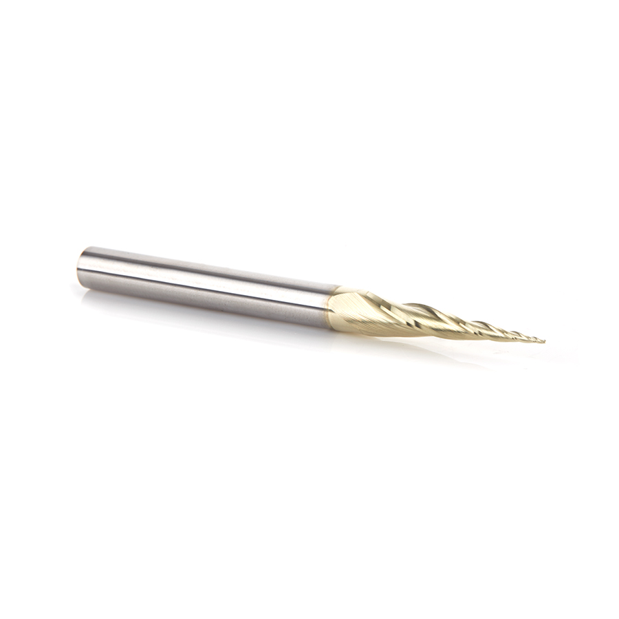46473 CNC 2D and 3D Carving 6.2 Deg Tapered Angle Ball Tip x 0.5mm 