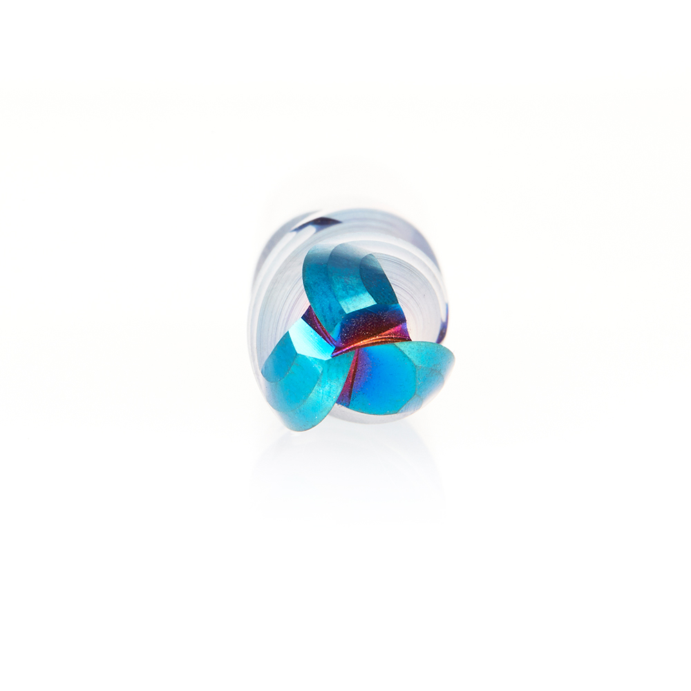 46525-K Solid Carbide Spektra™ Extreme Tool Life Coated Up-Cut Ball Nose Spiral 3 Flute 1/4 Radius 1/2 Dia x 1 x 1/2 Shank Router Bit