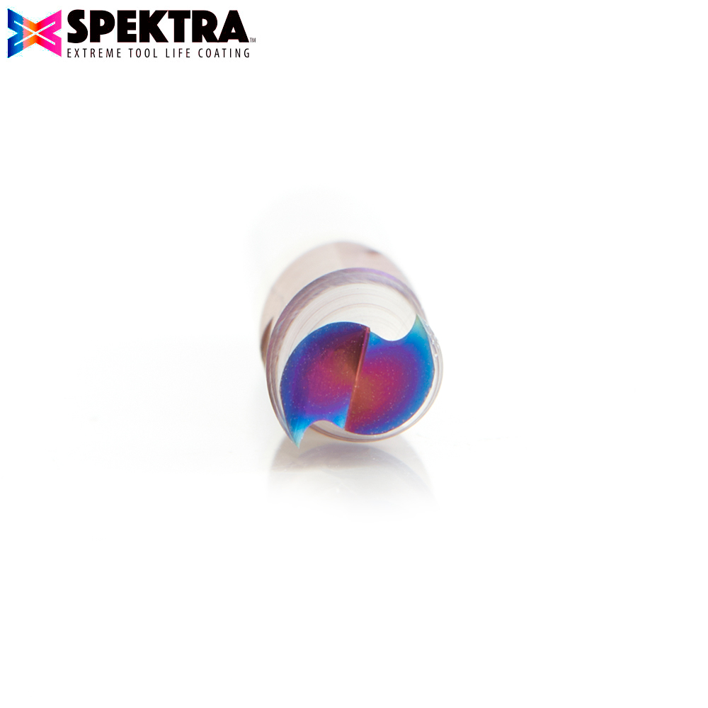 48118-K Solid Carbide Spektra™ Extreme Tool Life Coated Spiral Plunge 6mm Dia x 19mm x 6mm Shank Up-Cut