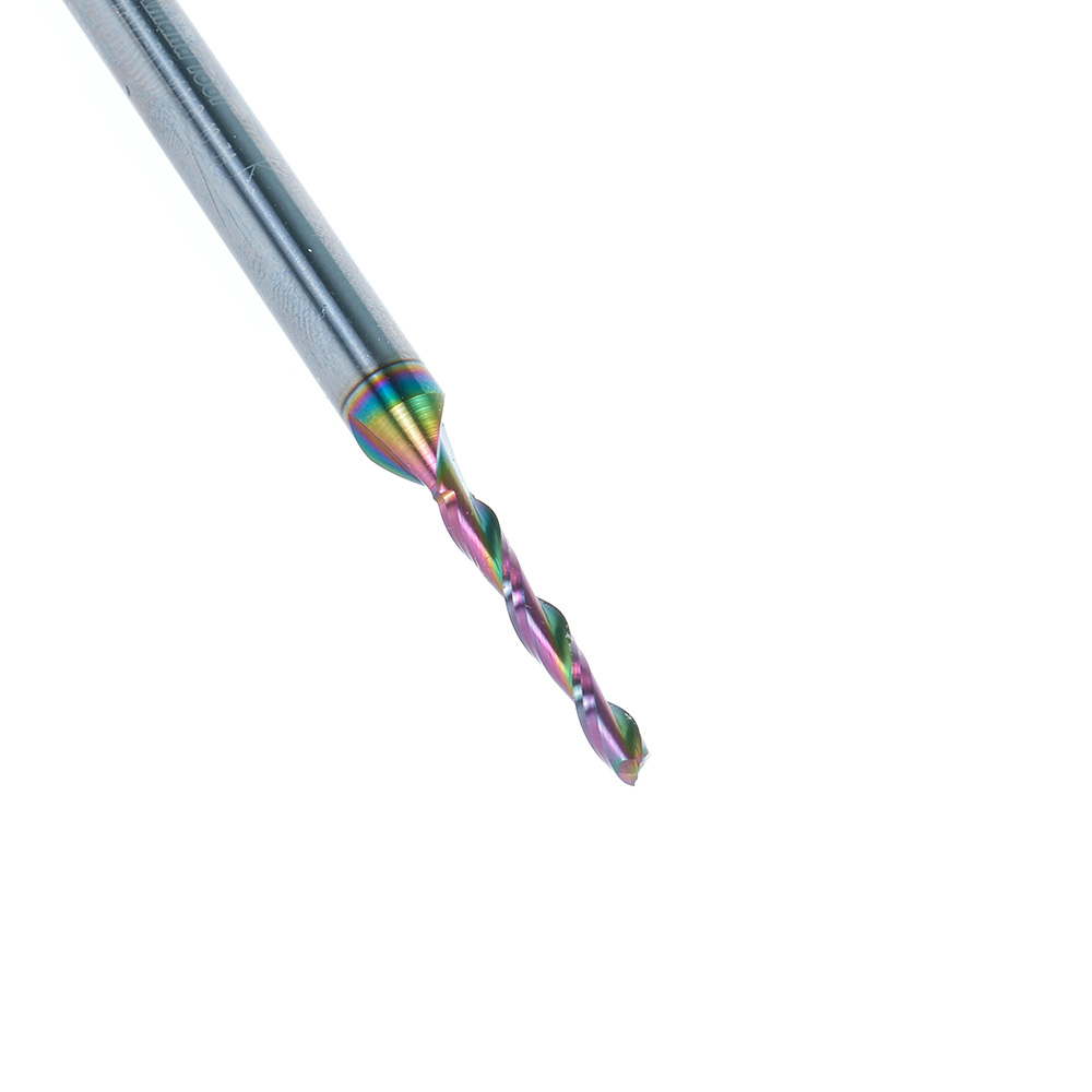 48122-DLC Solid Carbide Spiral Plunge Diamond-Like Carbon (DLC) Coated for Solid Wood 1/8 Dia x 7/8 x 1/4 Inch Shank Up-Cut