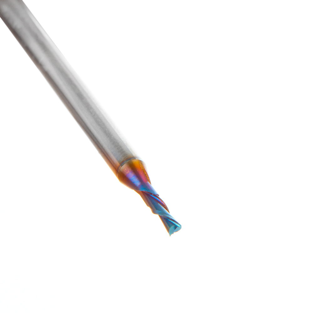 48210-K Solid Carbide Spektra™ Extreme Tool Life Coated Spiral Plunge 1.5mm Dia x 5mm x 3mm Shank
