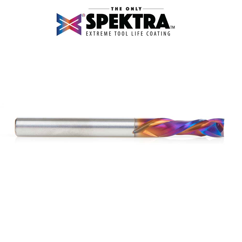 48304-K CNC Solid Carbide Spektra™ Extreme Tool Life Coated Compression Spiral 6mm Dia x 20mm x 6mm Shank