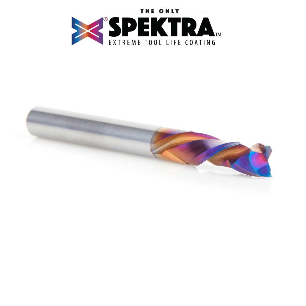 48304-K CNC Solid Carbide Spektra™ Extreme Tool Life Coated Compression Spiral 6mm Dia x 20mm x 6mm Shank