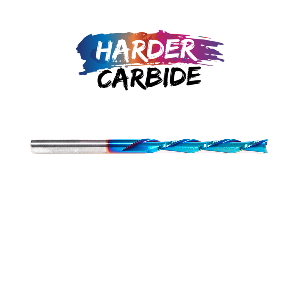 48342-K Solid Carbide Spektra™ Extreme Tool Life Coated Spiral Plunge 1/4 Dia x 2 x 1/4 Inch Shank Down-Cut