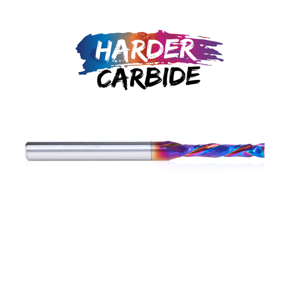 48353-K CNC Solid Carbide Spektra™ Extreme Tool Life Coated Mortise Compression Spiral 3/16 Dia x 1 Inch x 1/4 Shank