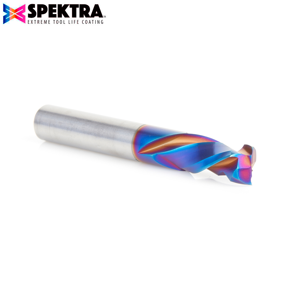 48354-K CNC Solid Carbide Spektra™ Extreme Tool Life Coated Mortise Compression Spiral 10mm Dia x 22mm x 10mm Shank