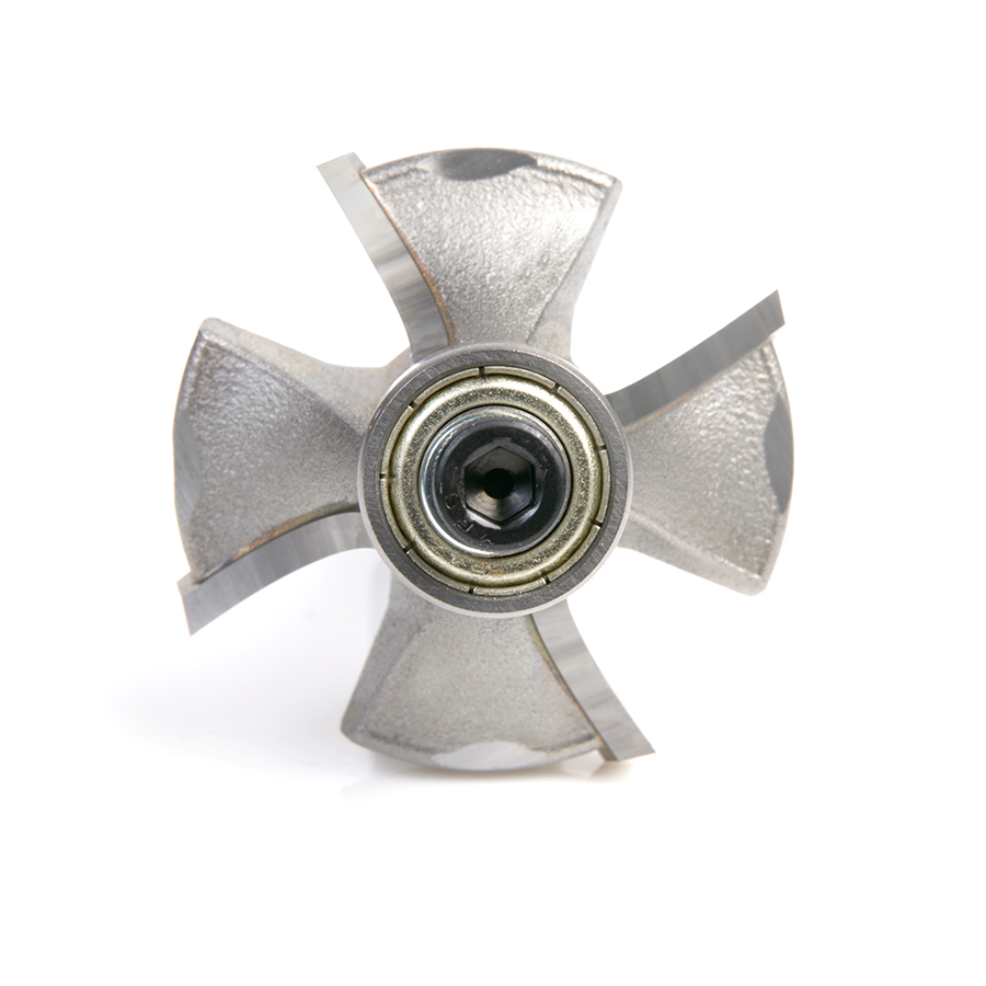 49545 Carbide Tipped 4 Flute Corner Rounding/Beading 1/2 Radius x 1-5/8 Dia x 11/16 x 1/2 Inch Shank