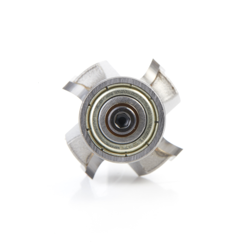 49546 Carbide Tipped 4 Flute Corner Rounding/Beading 3/16 Radius x 1 Dia x 1/2 x 1/4 Inch Shank