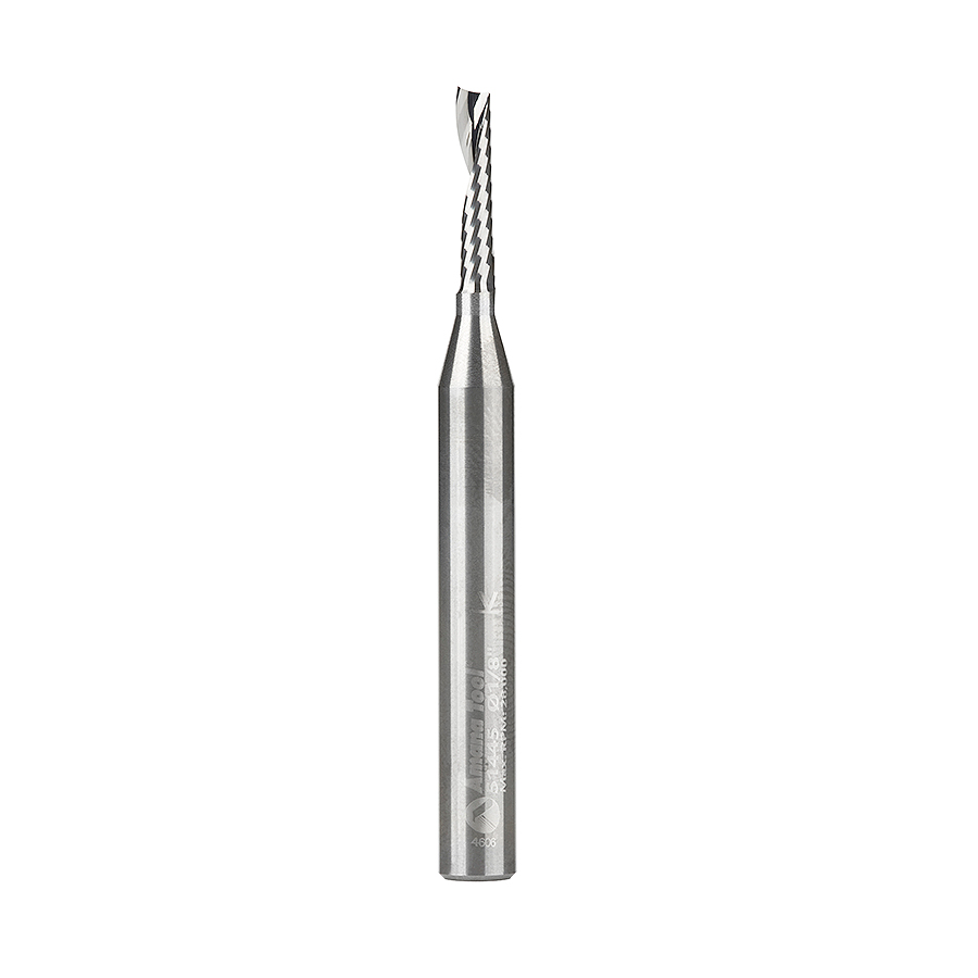 51645 Solid Carbide CNC Spiral O Single Flute Plastic Cutting 1/2 Dia x 1 Amana Tool 