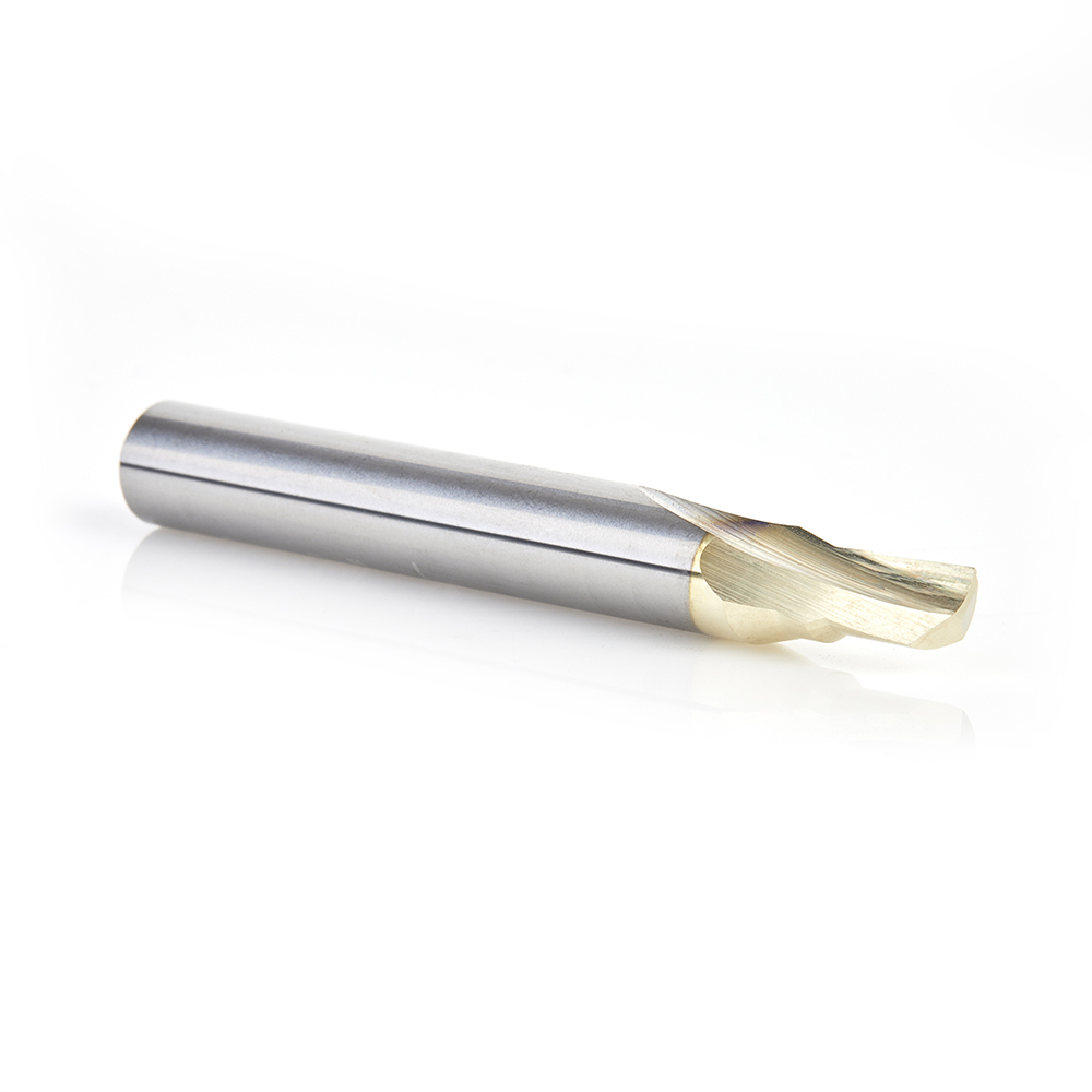 51450 Soft Aluminum Cutting 3/16 Dia x 1/4 x 1/4 Shank Single Flute Up-Cut (Up Shear) Solid Carbide ZrN Coated