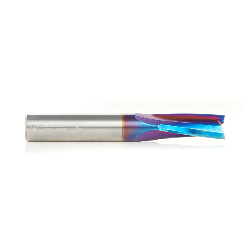 51637-K Solid Carbide Spektra™ Extreme Tool Life Coated Spiral Finisher 1/2 Dia x 1-1/8 x 1/2 Shank Up-Cut Router Bit