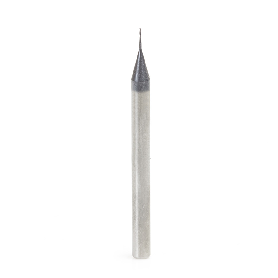 51661 AlTiN Coated CNC Steel, Stainless Steel & Composite Square Mini End Mill 0.015 Dia x 0.045 x 1/8 Shank