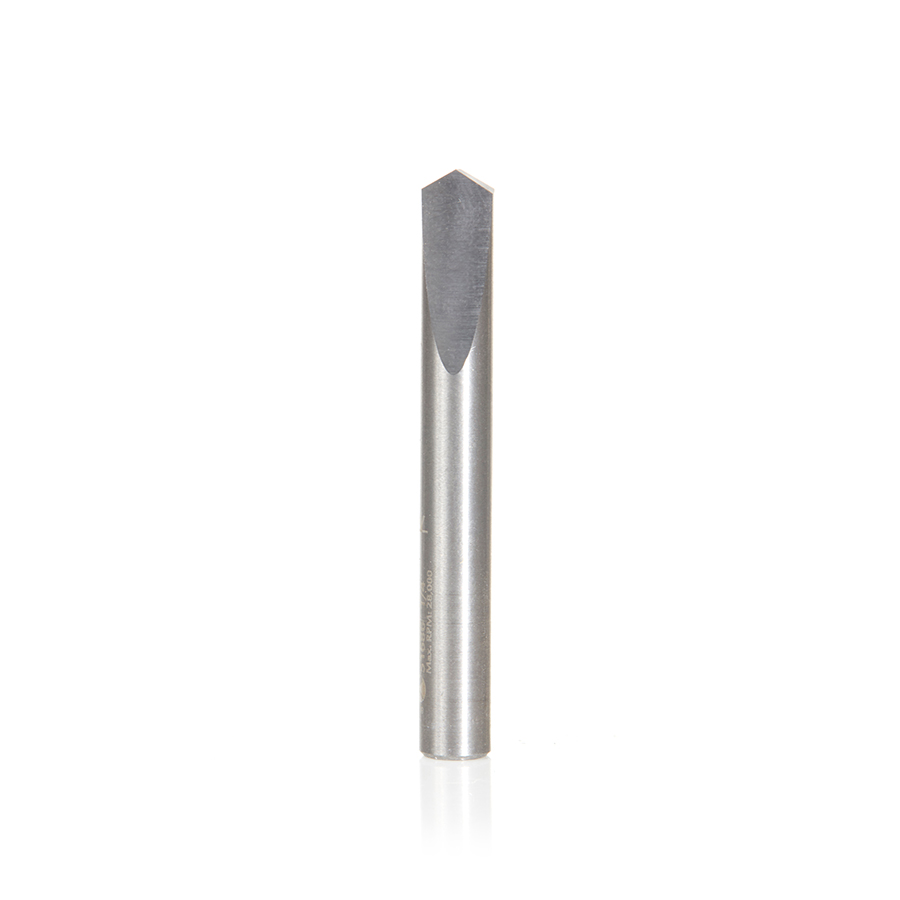 51686 CNC Solid Carbide 118 Degree Point Spade Drill 1/4 Dia x 11/16 x 1/4 Shank Router Bit