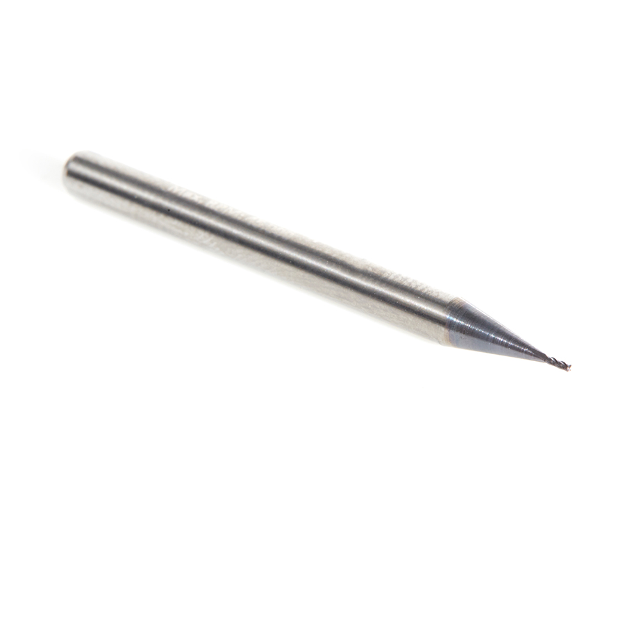 51721 AlTiN Coated CNC Steel, Stainless Steel & Composite Square Mini End Mill 0.020 Dia x 0.060 x 1/8 Shank