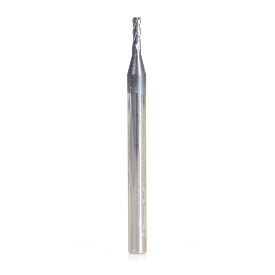 51728 AlTiN Coated CNC Steel, Stainless Steel & Composite Square Mini End Mill 0.055 Dia x 0.267 x 1/8 Shank