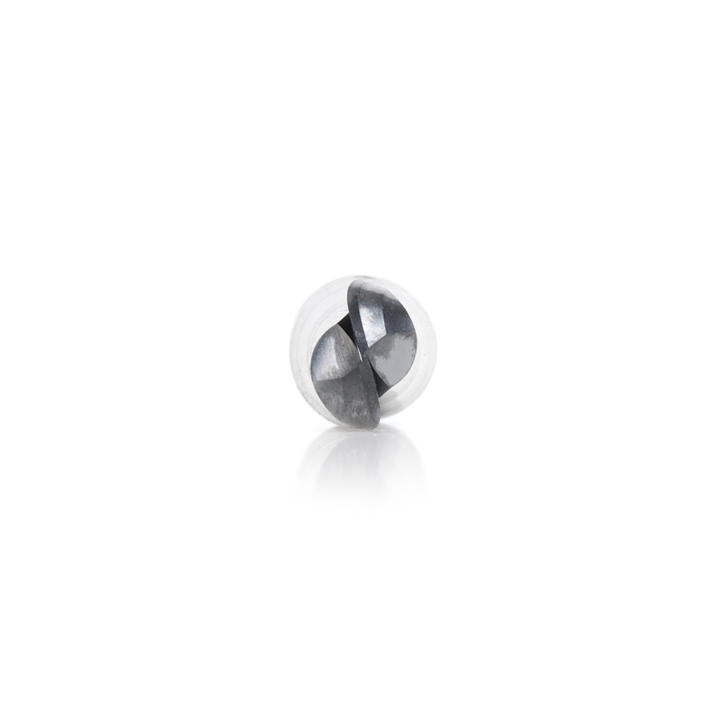 51912 High Performance Solid Carbide CNC Steel, Stainless Steel & Composite Cutting Variable Helix Spiral Ball Nose with AlTiN Coating 2-Flute x 1/8 Radius x 1/4 Dia x 3/4 x 1/4 Shank x 2-1/2 Inch Long Up-Cut Router Bit/End Mill